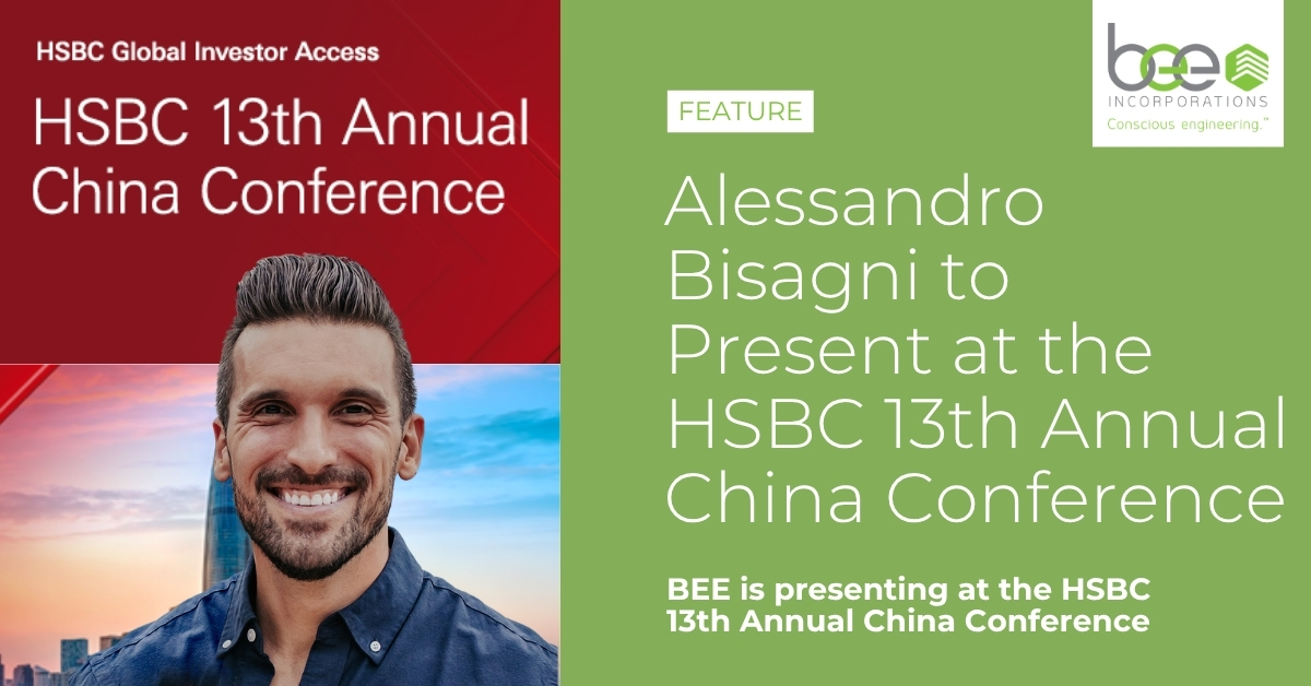 Alessandro Bisagni featured on the BEE announcement graphic for the HSBC 13th Annual China Conference